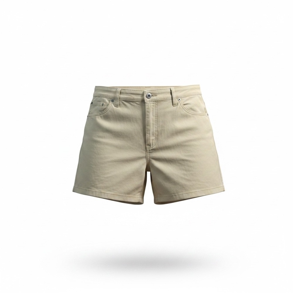 Venezia Jeans Clothing Co Womens Khaki Cotton Chino‎ Shorts Size 16 Tan 5 Inseam